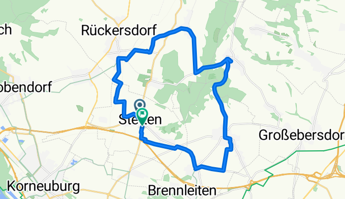 Route zu Pfarre Stetten