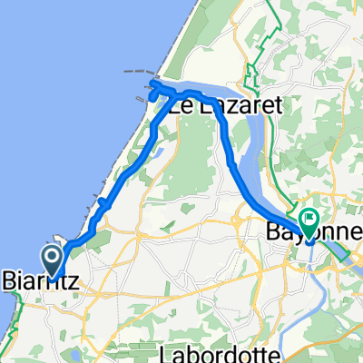 Avenue de la Marne, Biarritz to Rue Port-Neuf, Bayonne