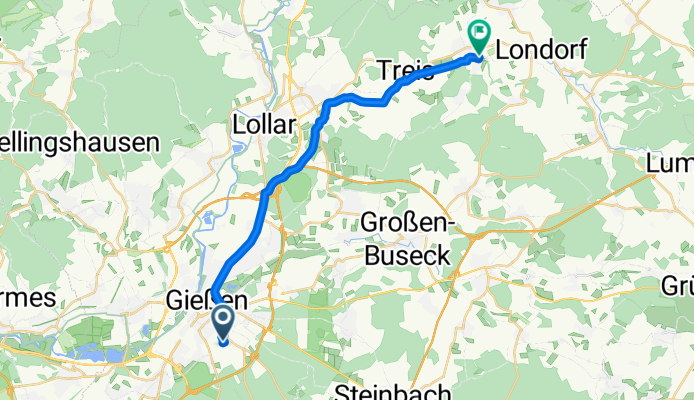 Erdkauter Weg, Gießen nach Allertshäuser Straße, Allendorf (Lumda)