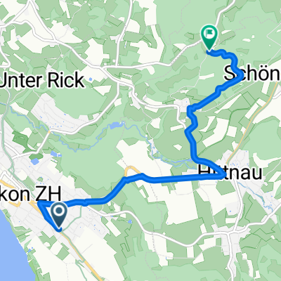 Hochstrasse, Pfäffikon ZH do Bergstrasse, Hittnau
