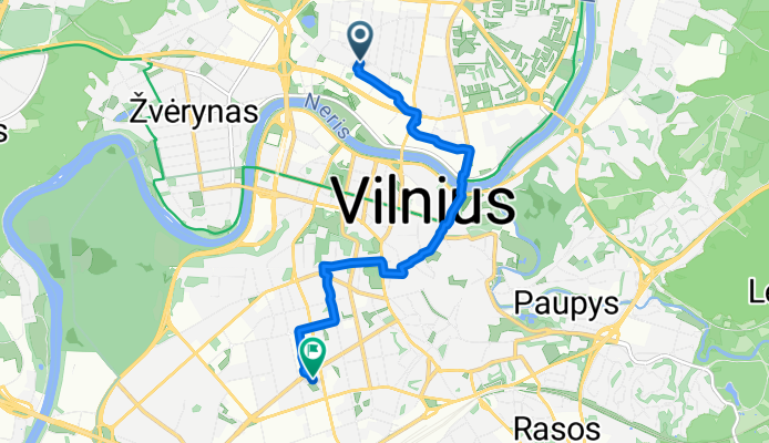 Kernavės g., Vilnius to Amatų g., Vilnius