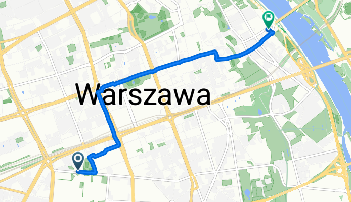 Koszykowa, Warsaw to Elektryczna, Warsaw