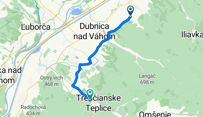 Horekončie, Dubnica nad Váhom až Štvrť SNP, Trenčianske Teplice