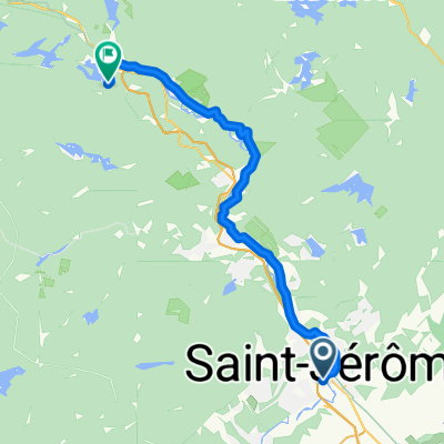 Rue Blanchard, Saint-Jérôme à Ch du Lac-des-Sables, Ste-Agathe-des-Monts