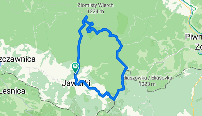 MTB Jaworki- pod Zlomisty Wierch-Jaworki