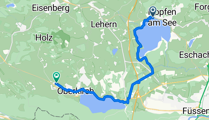 Uferstraße, Füssen to Wiedmarer Straße, Füssen