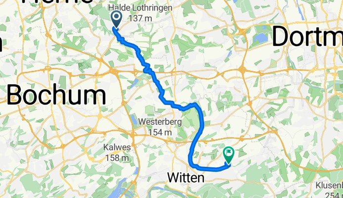 Hiltroper Landwehr, Bochum nach Annenstraße, Witten