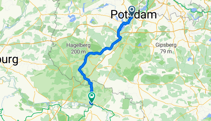 Zeppelinstraße, Potsdam nach Neustraße, Lutherstadt Wittenberg