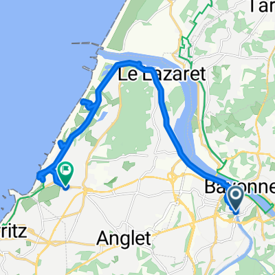 Rue des Basques, Bayonne to Avenue de la Chambre d'Amour, Anglet