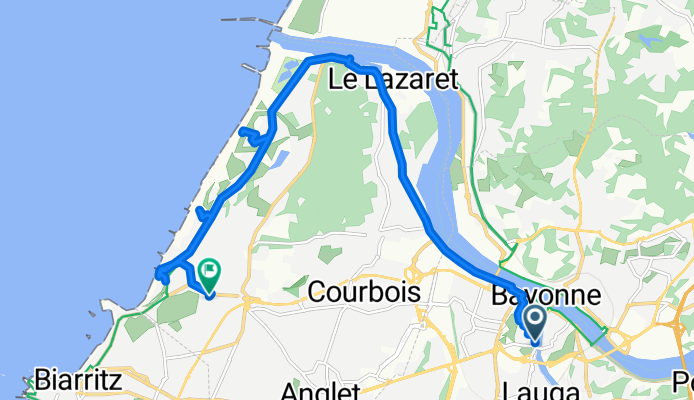 Rue des Basques, Bayonne to Avenue de la Chambre d'Amour, Anglet