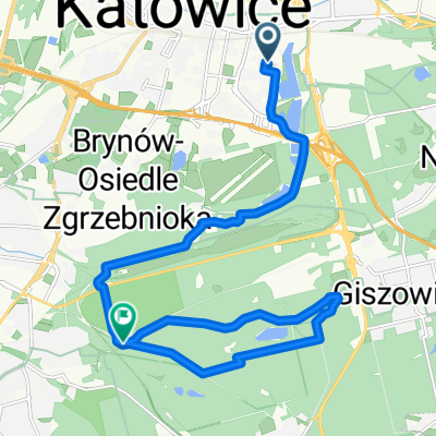 I Paderewskiego, Katowice do Ochojec, Katowice