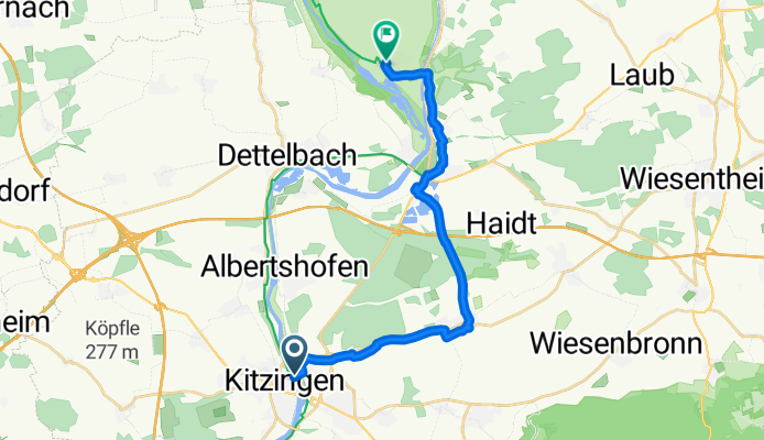 Von Kitzingen bis Sommerach