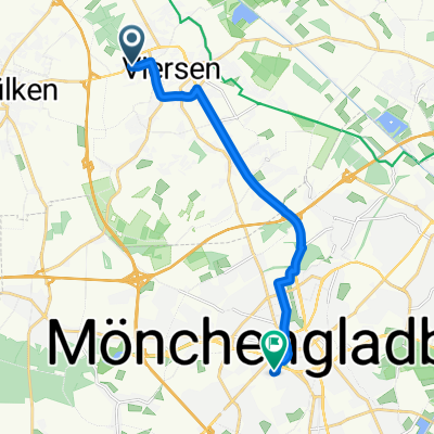 Dülkener Straße, Viersen to Blumenberger Straße, Mönchengladbach