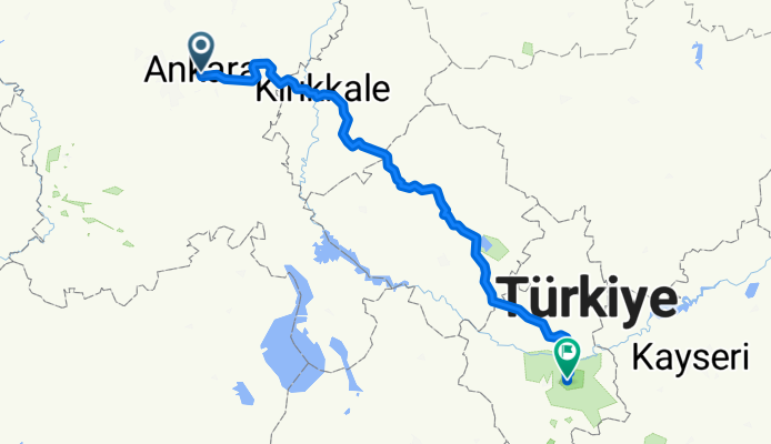 Ankara to Gorem