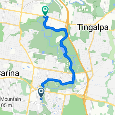 Bulimba creek bikeway out and back Carindale