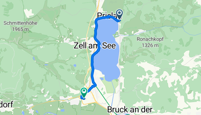 Dechantshofenstraße, Maishofen nach Prof-Ferry-Porsche-Straße, Zell am See