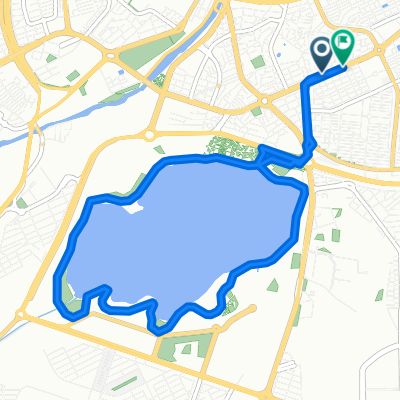 Route from خیابان باکری