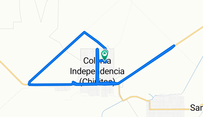 Calle José María Pino Suárez, Colonia Independencia a Calle José María Pino Suárez, Colonia Independencia