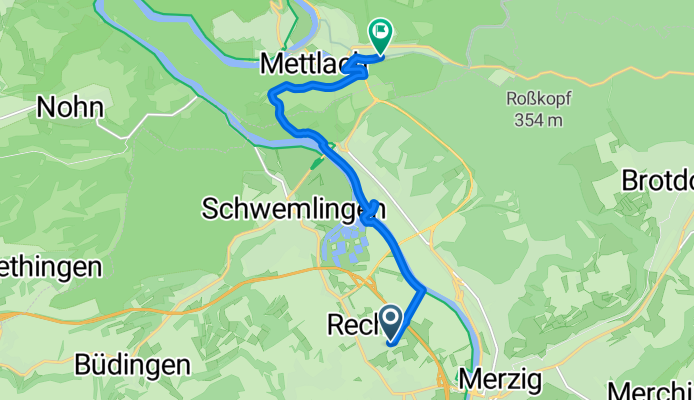 Hilbringer Straße, Merzig nach Bocksberg, Mettlach