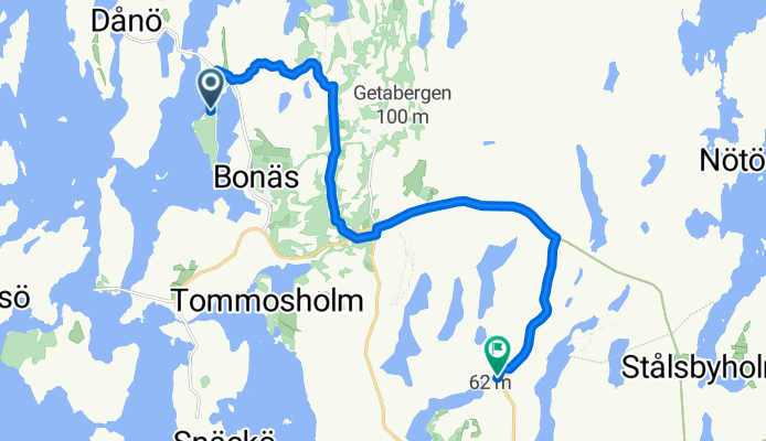 Tällskärsvägen to Bolstaholmsvägen