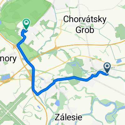 Potočná, Bernolákovo to Hlavný dvor, Chorvátsky Grob