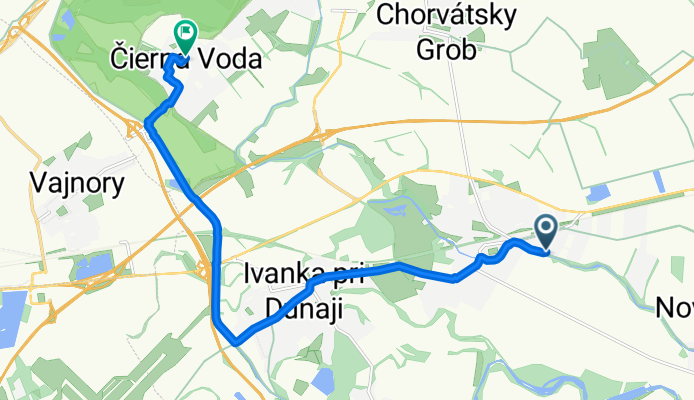 Potočná, Bernolákovo to Hlavný dvor, Chorvátsky Grob
