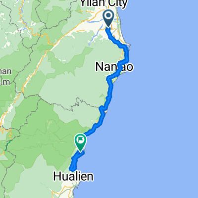 羅東轉運站-光榮路-臺9線-冬山-蘇澳-臺9丁線蘇花公路-新城-臺8線-花5-秀林-三棧-花9-景美-靜思精舍-康樂-193縣道-臺9線蘇花公路-新城車站