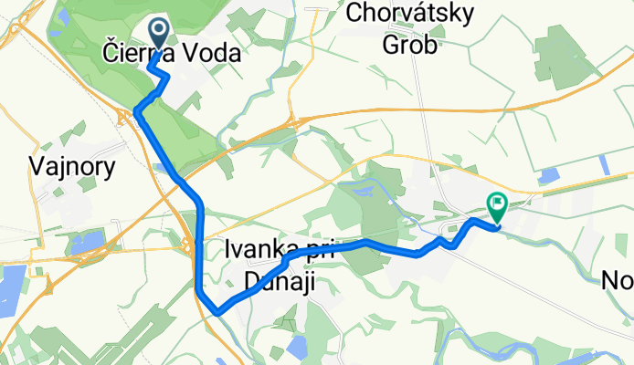 Borovicová, Chorvátsky Grob to Potočná, Bernolákovo