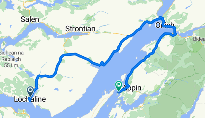 Loch Aline - Port Appin by Road Bike