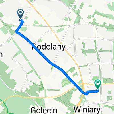 Jeżynowa, Suchy Las do Drużbickiego K, Poznań