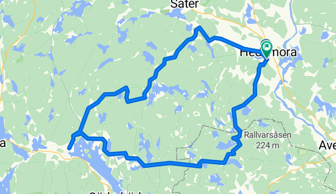 Route in Hedemora