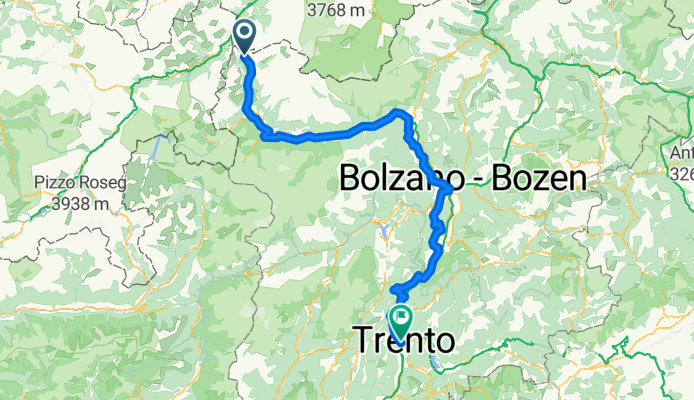 Via Paese Vecchio nach Lungadige Giacomo Leopardi