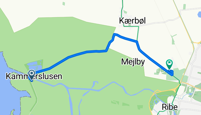 Bjerrumvej, Ribe nach Farupvej, Ribe