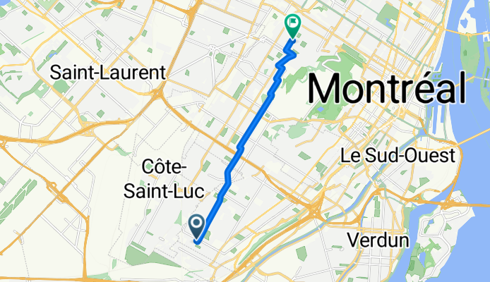 Av Fielding, Montréal à Av Outremont, Montréal