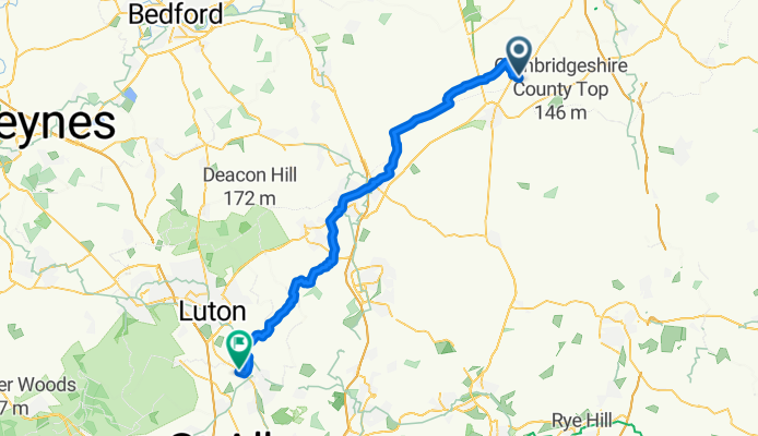 High Street, Royston to Vale Close, Harpenden