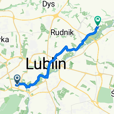 Różana, Lublin do Łysaków, Wólka