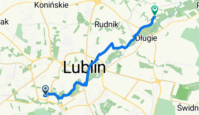 Różana, Lublin do Łysaków, Wólka