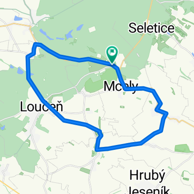 Mcely - Loučeň - Jíkerv - Mečíř - Bošín - Sovenice - Mcely