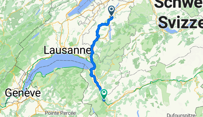 Fribourg en Diagonale, Posieux naar Rue des Échelles, Evionnaz