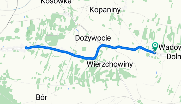 Wadowice Dolne, Wadowice Górne do Wadowice Dolne, Wadowice Górne