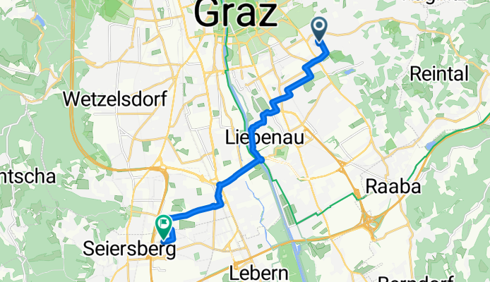 From Seiersberg-Pirka to Graz