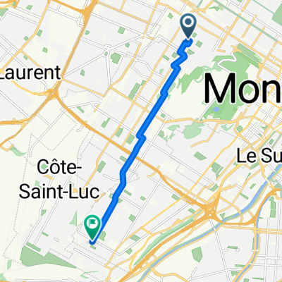 Av Outremont, Montréal à Av Fielding, Montréal