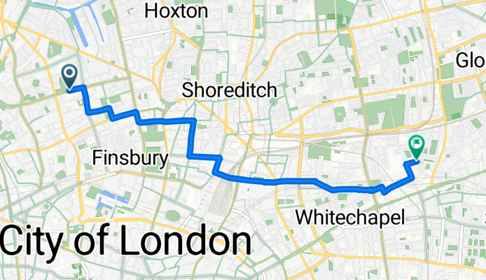 Route in London