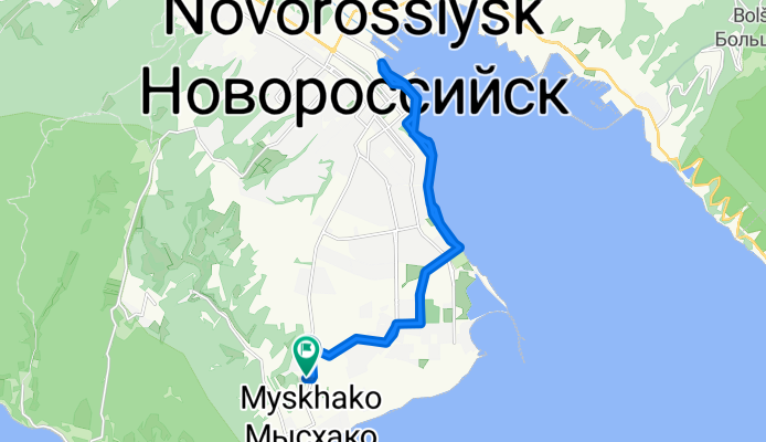 Заветная улица, Мысхако до Заветная улица, Мысхако