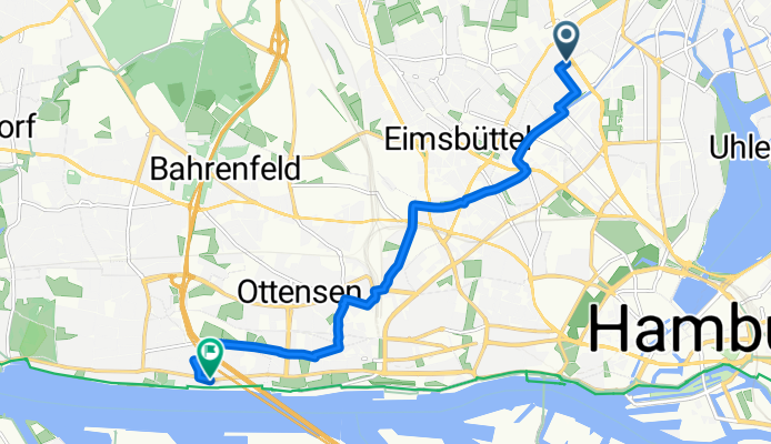 Hoheluftchaussee nach Elbchaussee