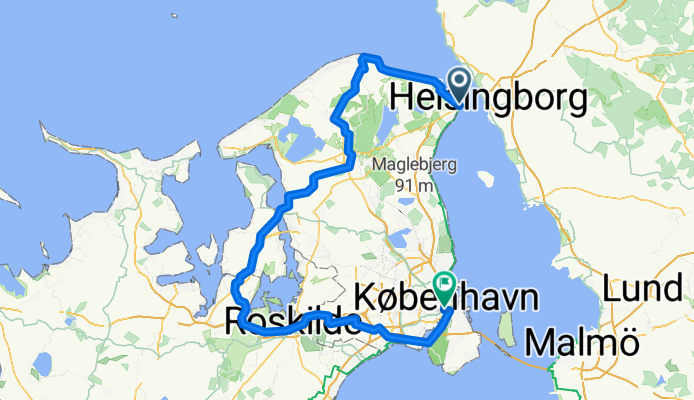 Route to Copenhagen H