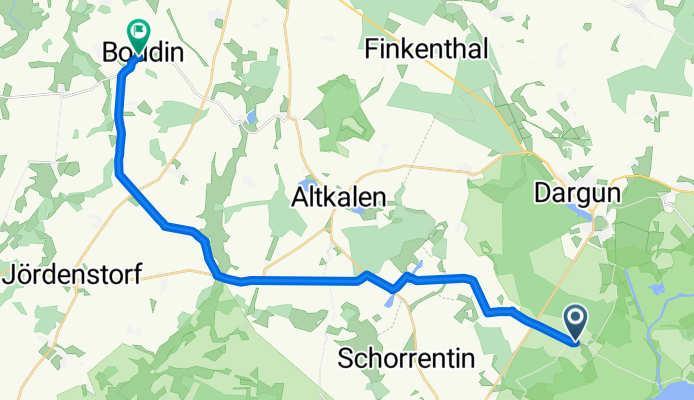 Kützerhof nach Land WG Boddin