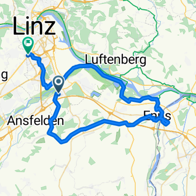 Ebelsberg-St Florian-Ennsdorf-donauradweg-Linz