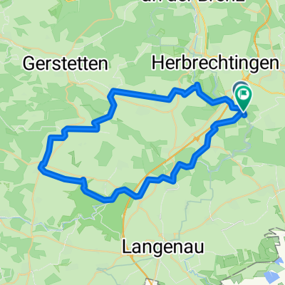 Route in Giengen an der Brenz