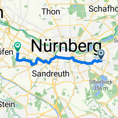 Bertastraße, Nürnberg nach Lehrberger Straße, Nürnberg